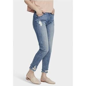 Ella Moss Holly Light Vintage High Waist Destruction Jeans 28